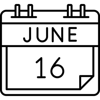 Takvim simgesi tasarımı, vektör illüstrasyonu