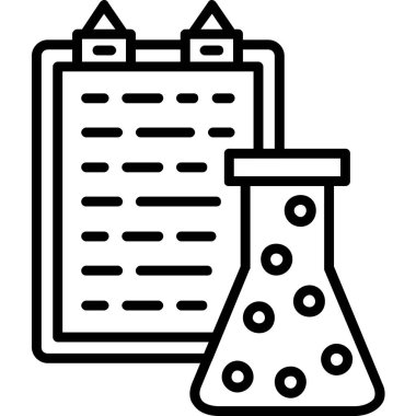 laboratuvar matarası simgesi, basit biçim