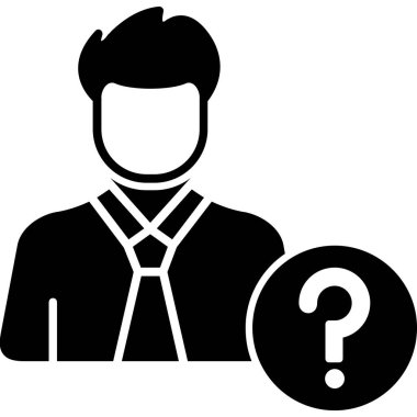 iş adamı simgesi ve vektör illüstrasyonu beyaz arkaplanda izole edildi