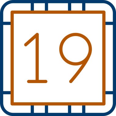 19. 19 Simge, Web Kullanımı için Basit Vektör İllüstrasyonu