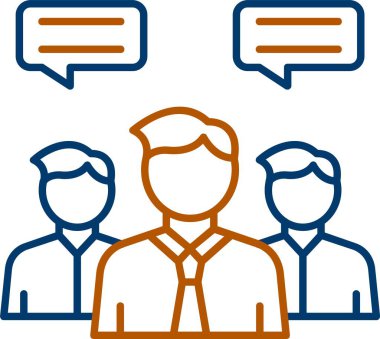 Takım Çalışması Simgesi, Web Kullanımı için Basit Vektör İllüstrasyonu