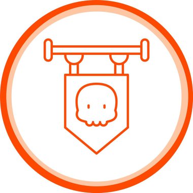 Web Kullanımı için Bayraklar Simgesi, Basit Vektör İllüstrasyonu