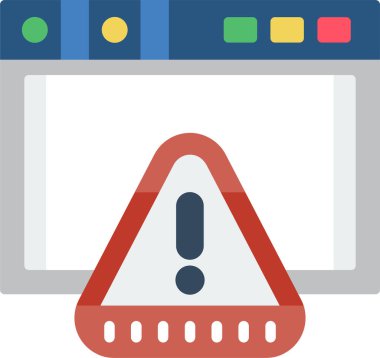 Alarm uyarısı simgesi - dış hat biçiminde