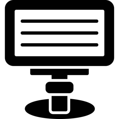 Bilgisayar. Web simgesi basit illüstrasyon