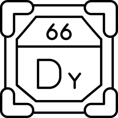 Satır biçimi izole edilmiş arkaplanda 666. simge