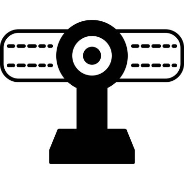 CCTV kamera simgesi. Vektör çizim