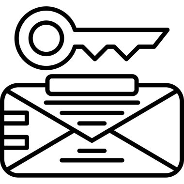 e-posta simgesi ana hat biçiminde