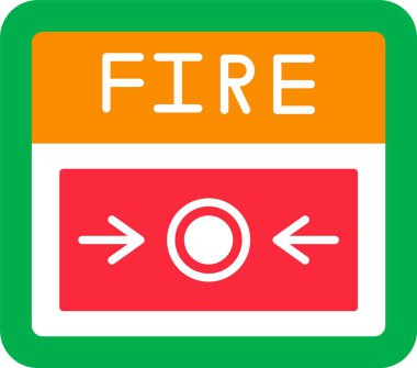 Web Kullanımı için illüstrasyon ateş simgesi, Basit Vektör İllüstrasyonu