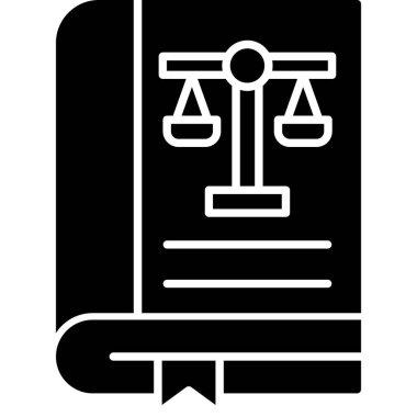 Hukuk kitabı simgesi, basit biçim