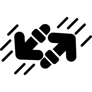 El sıkışma simgesi vektör illüstrasyonu