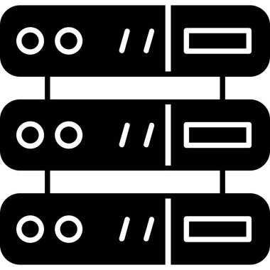 Sunucu. Web simgesi basit tasarım