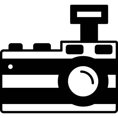 kamera simgesi vektör illüstrasyonu