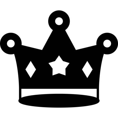 taç vektör simgesi, Web Kullanımı için Basit Vektör İllüstrasyonu