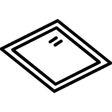 Kağıt levha vektör simgesi