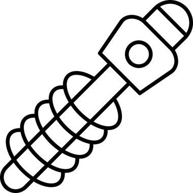 fener simgesi ve vektör illüstrasyonu beyaz arkaplanda izole edildi