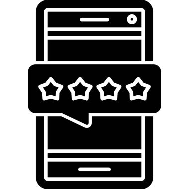 Geribildirim gözden geçirme simgesi vektör illüstrasyonu