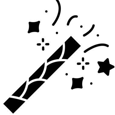 Havai fişek web simgesi, basit vektör illüstrasyonu