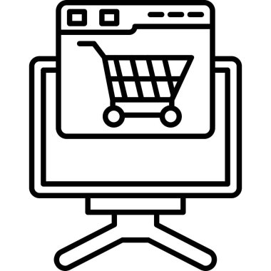 İnternetten alışveriş. Basit tasarım