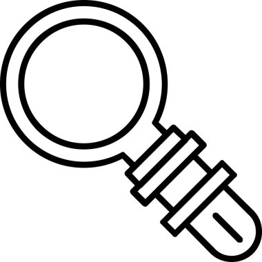 arama büyüteç simgesi ana hat biçiminde