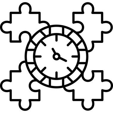 Saat. Web simgesi basit tasarım