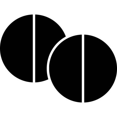 Yuvarlak topun vektör simgesi