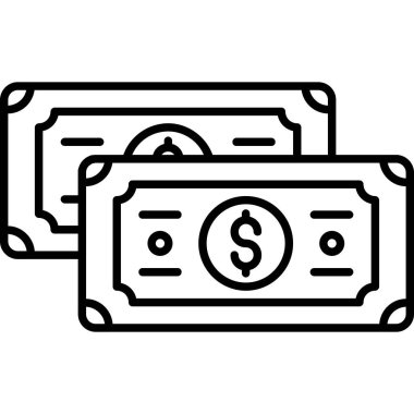 Para makinesi simgesi. beyaz arkaplanda izole edilmiş web tasarımı için para makinesi vektör simgesi ana hatları