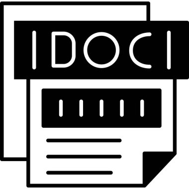 belge dosya simgesi, vektör illüstrasyonu