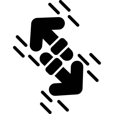 bir harf simgesini tutan el, basit bir biçim