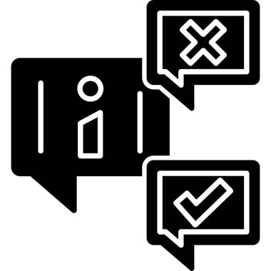 evet sohbet baloncuğu ile ileti