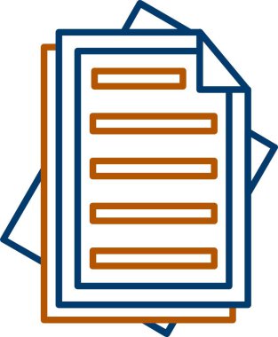 Web Kullanımı için Belge Simgesi, Basit Vektör İllüstrasyonu