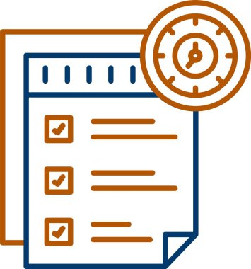 Web Kullanımı için Görev Simgesi, Basit Vektör İllüstrasyonu