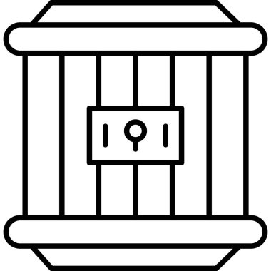 Hapishane simge vektör çizim