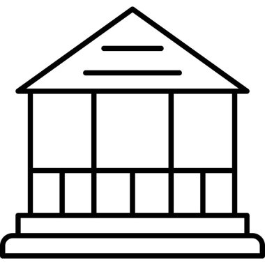 Ev. Web simgesi basit illüstrasyon