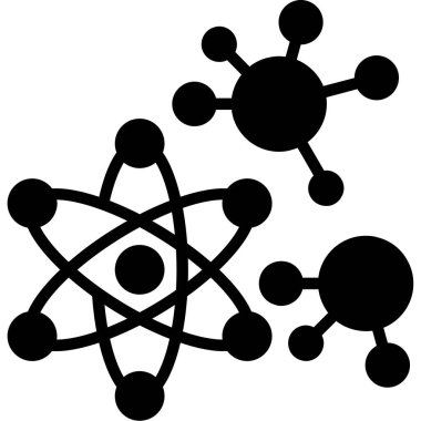 atom. Web simgesi basit illüstrasyon