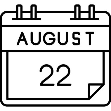 Takvim simgesi tasarımı, vektör illüstrasyonu