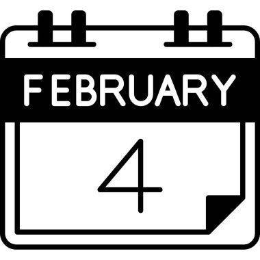 Takvim simgesi, vektör çizimi