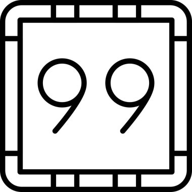 999. vektör modern simge