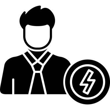 Adamım. Web simgesi basit illüstrasyon