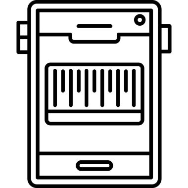 elektronik aygıt simgesi dış hat vektörü