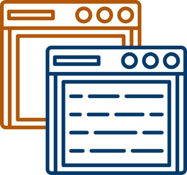 Web Kullanımı için Windows Simgesi, Basit Vektör İllüstrasyonu