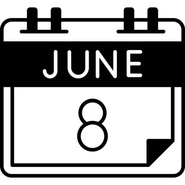 Takvim simgesinin vektör illüstrasyonu