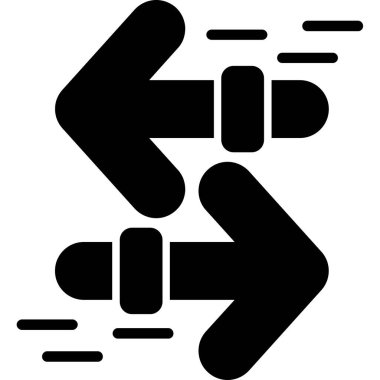 Katı biçimli ok yönü simgesi