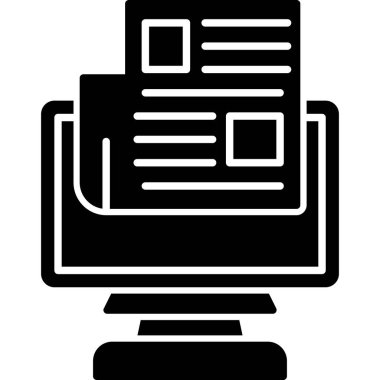 bilgisayar web simgesi, vektör illüstrasyonu