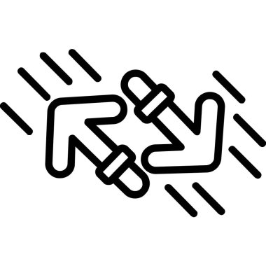 El sıkışma simgesi, basit tarzı