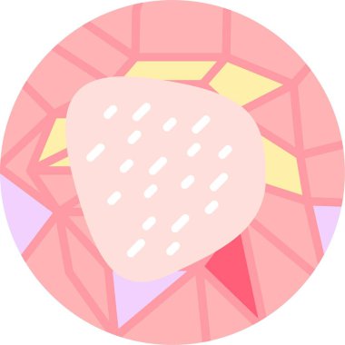 Sevimli ve renkli bir kalbin vektör çizimi