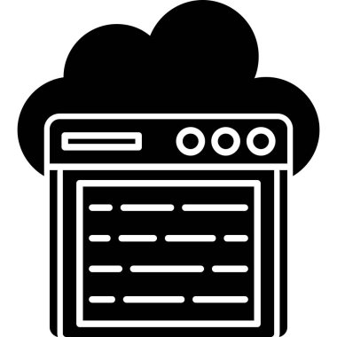 cloud computing. web icon simple design