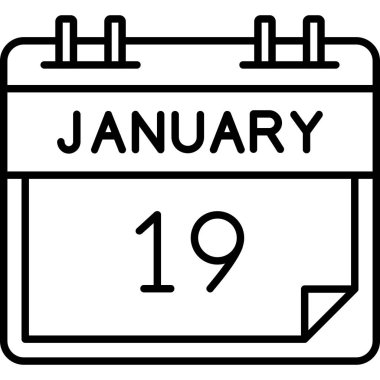 Takvim simgesi tasarımı, vektör illüstrasyonu