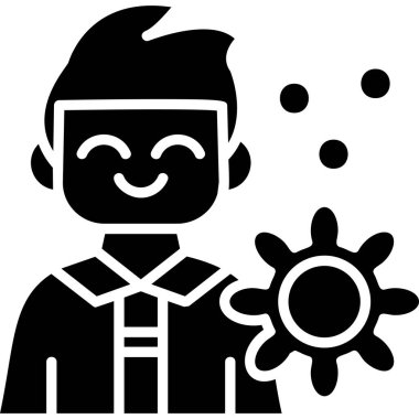 Evlat. Web simgesi basit illüstrasyon