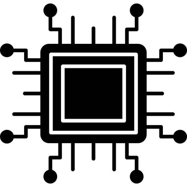 çip işlemci simgesi