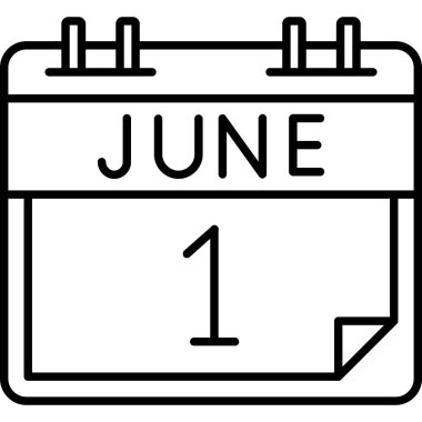 Bir takvim simgesinin illüstrasyonu